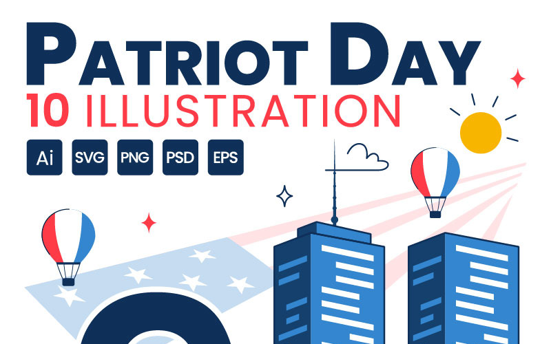10 Happy USA Patriot Day Illustration