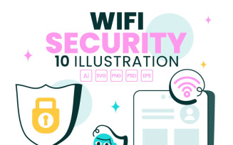 10 WiFi Security Wireless Technology Illustration