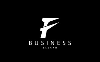 Initial Letter F Minimalist Logo Simple V3