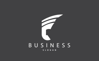 Initial Letter F Minimalist Logo Simple V4