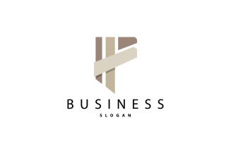 Initial Letter F Minimalist Logo Simple V6