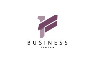 Initial Letter F Minimalist Logo Simple V7
