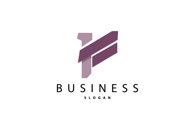 Initial Letter F Minimalist Logo Simple V7 Logo Template