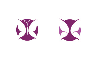 Butterfly Beauty Vector logo icon design template v.28
