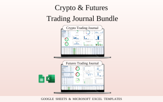 Crypto and Futures Trading Bundle | Templates Spreadsheet for Google Sheets and Excel