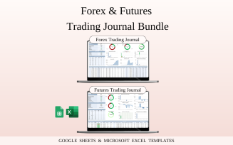 Forex and Futures Trading Bundle | Templates Spreadsheet for Google Sheets and Excel
