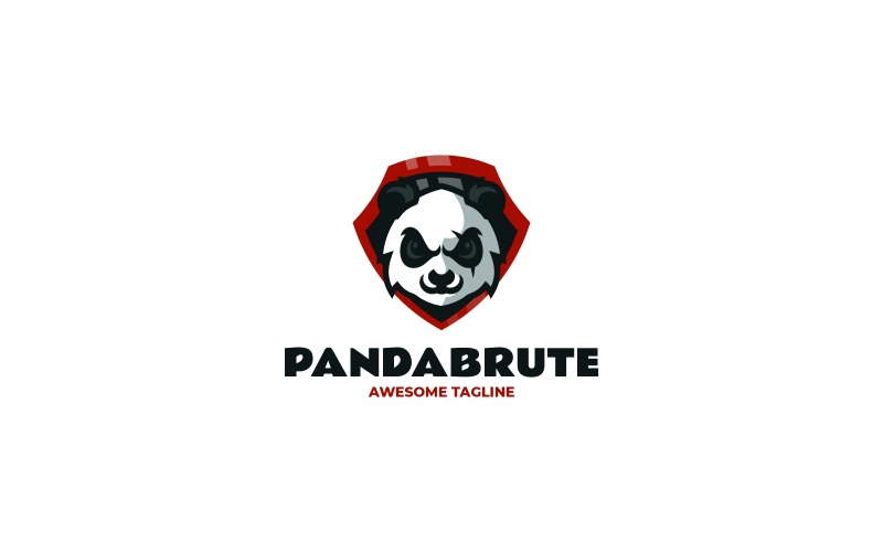 Mascot Head Panda Logo Design Logo Template