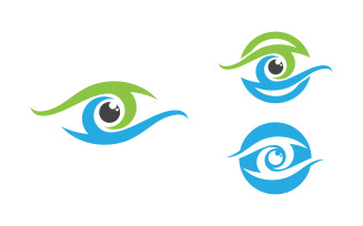 Eye clinic Healthy Care vector icon illustration design v.44