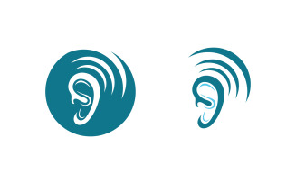 Hearing Healthy illustration Template vector icon design v1.11