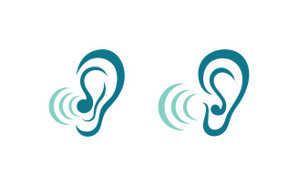 Hearing Healthy illustration Template vector icon design v1.12