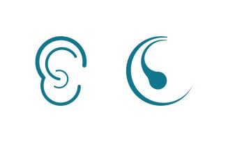 Hearing Healthy illustration Template vector icon design v1.13