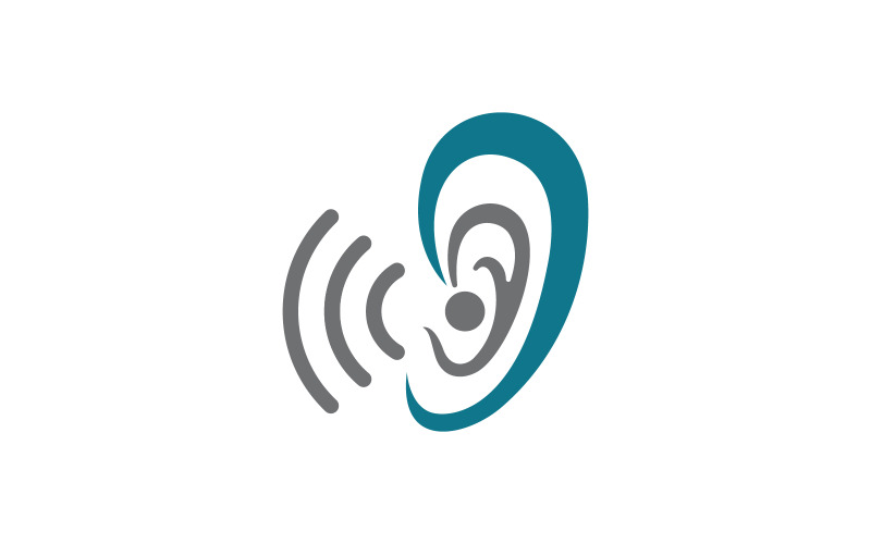 Hearing Healthy illustration Template vector icon design v1.7 Logo Template