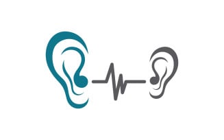 Hearing Healthy illustration Template vector icon design v1.8