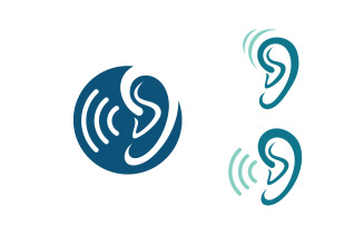 Hearing Healthy illustration Template vector icon design v1.9