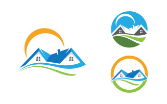 House Property concept icon logo template v.167