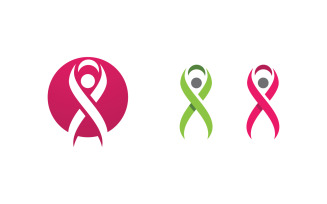 Human care Love adoption group network and social logo design v.35