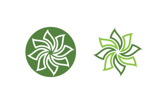 Logo Lotus flower Beauty Salon Cosmetic skincare vector icon v.13