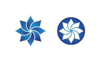 Logo Lotus flower Beauty Salon Cosmetic skincare vector icon v.16