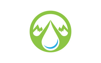 Water wave liquid vector Logo illustration design V1.255