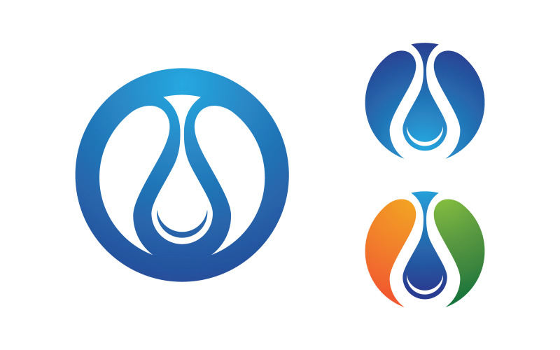 Water wave liquid vector Logo illustration design V1.257 Logo Template