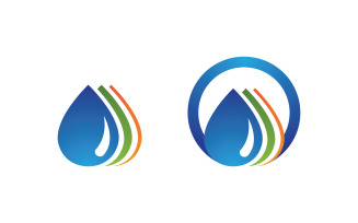 Water wave liquid vector Logo illustration design V1.258