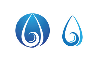 Water wave liquid vector Logo illustration design V1.259