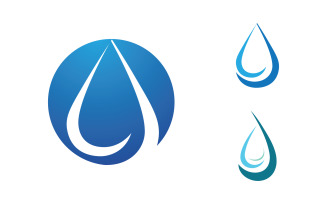 Water wave liquid vector Logo illustration design V1.263