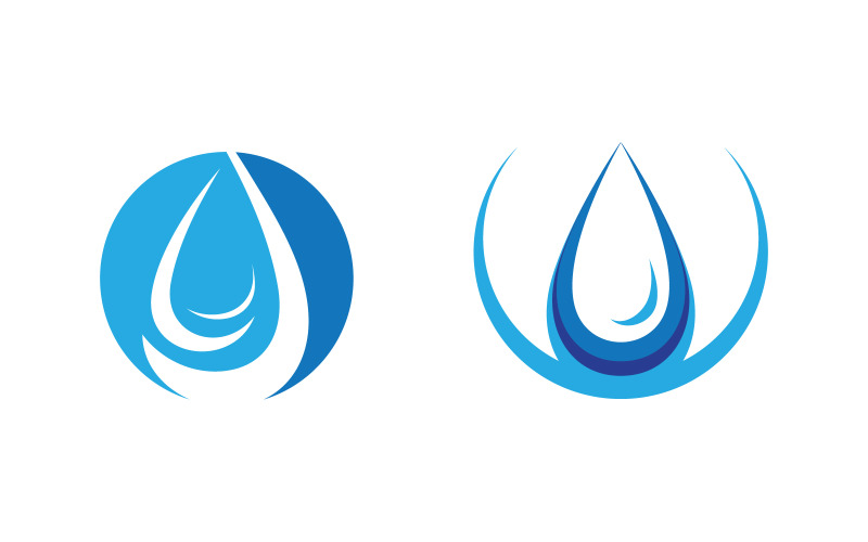 Water wave liquid vector Logo illustration design V1.264 Logo Template
