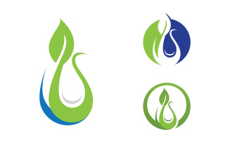 Water wave liquid vector Logo illustration design V1.267