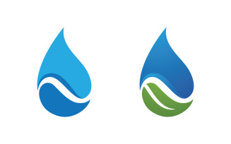 Water wave liquid vector Logo illustration design V1.268