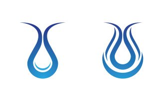 Water wave liquid vector Logo illustration design V1.269
