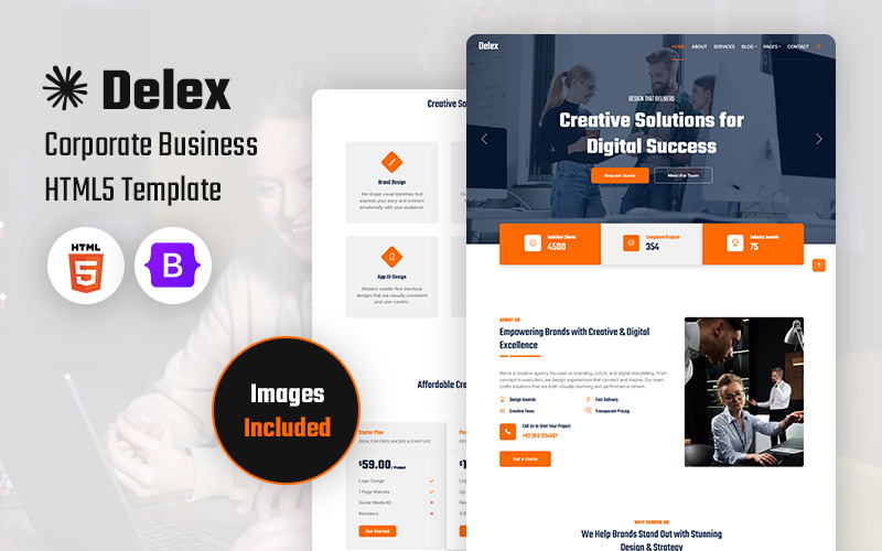 Delex - Corporate Business HTML5 Template Website Template