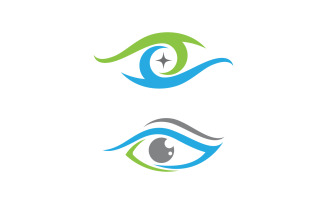 Eye clinic Healthy Care vector icon illustration design v1.39