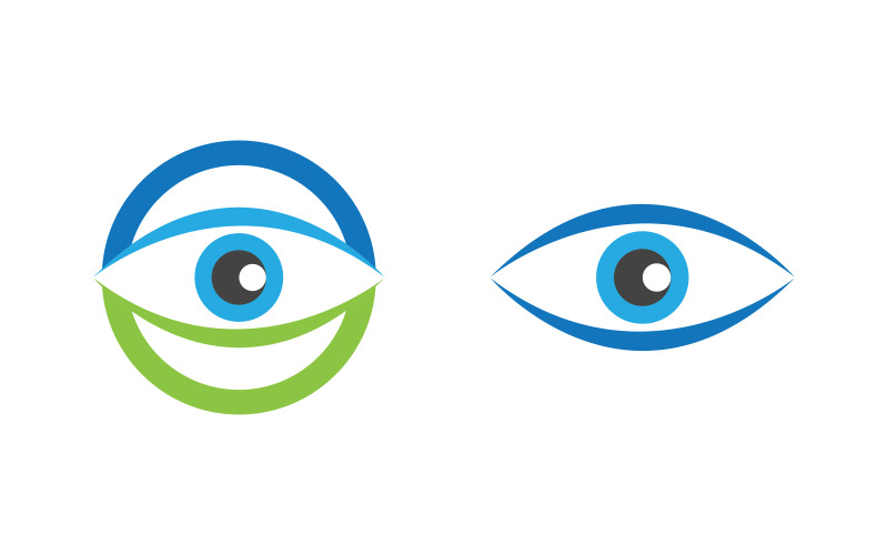 Eye clinic Healthy Care vector icon illustration design v1.42 Logo Template