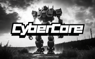 Futuristic Geometric Display Font