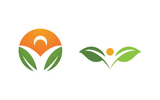 Healthy life Human fit sport logo sign illustration v1.347