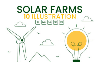 10 Solar Farms Illustration