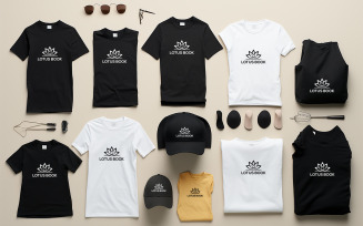 Men's accessories mockup | t-shirt mockup