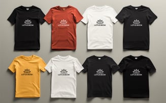 Multi color t-shirt mockup | t-shirt mockup design