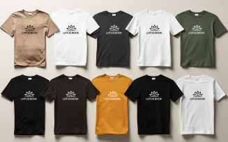 Multi color t-shirt mockup design | t-shirt mockup