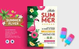 Summer Celebration Party Invitation Flyer