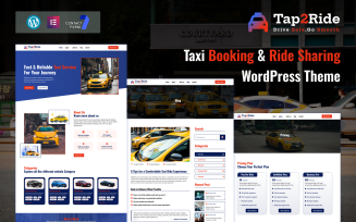 Tap2Ride – Taxi Booking & Ride-Sharing WordPress Theme
