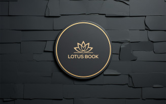 Wall gold circle Mockup | gold circle logo mockup | circle sign board mockup