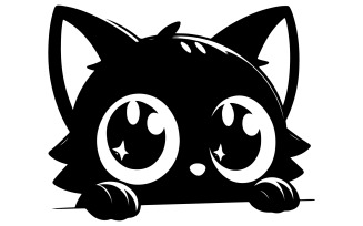 A cat vector art illustration