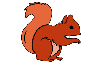 A squirrel art illustration