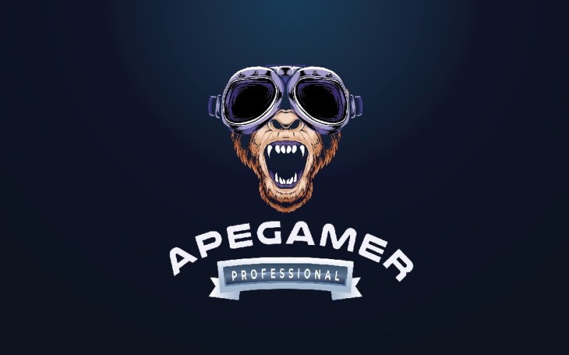 Ape Gamer - Aggressive Gaming & Esport Mascot Logo Logo Template