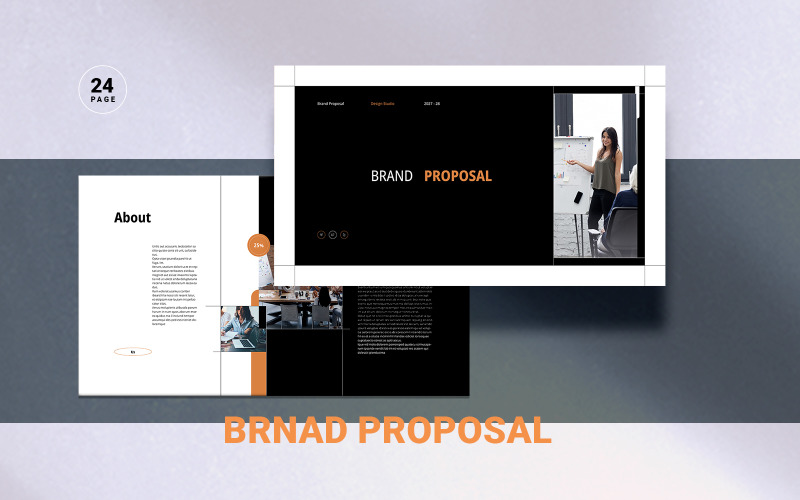Brand Proposal Design Template Magazine Template