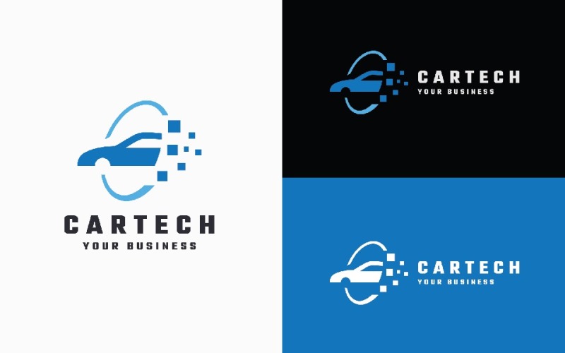 Car Tech - Digital Automotive & Tech Logo Logo Template