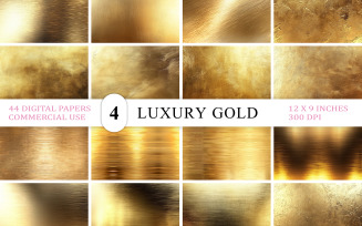 Golden Texture Bundle | Golden Backgrounds & Foils | Luxury Gold Textures | Elegant Gold Texture