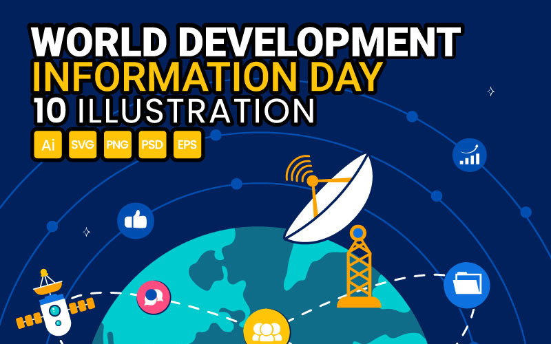 10 World Development Information Day Illustration